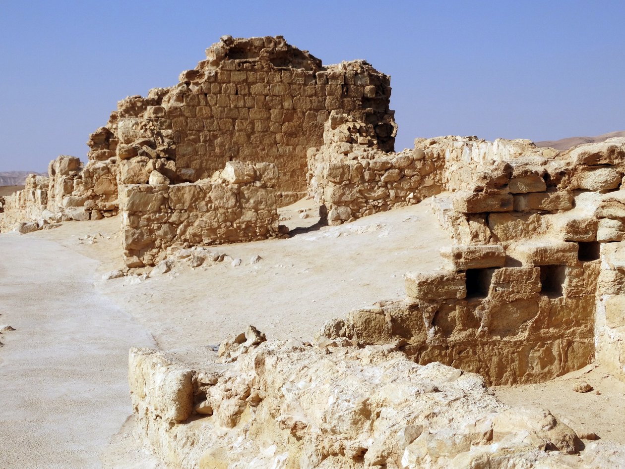 Masada är en gammal befästning i Israels södra distrikt (foto) av Unbekannt