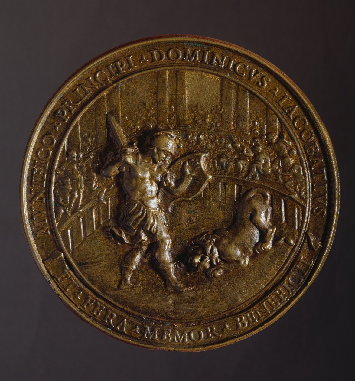 Medalj till minne av pesten slukade Rom åren 1656-1657 av William M. Timlin