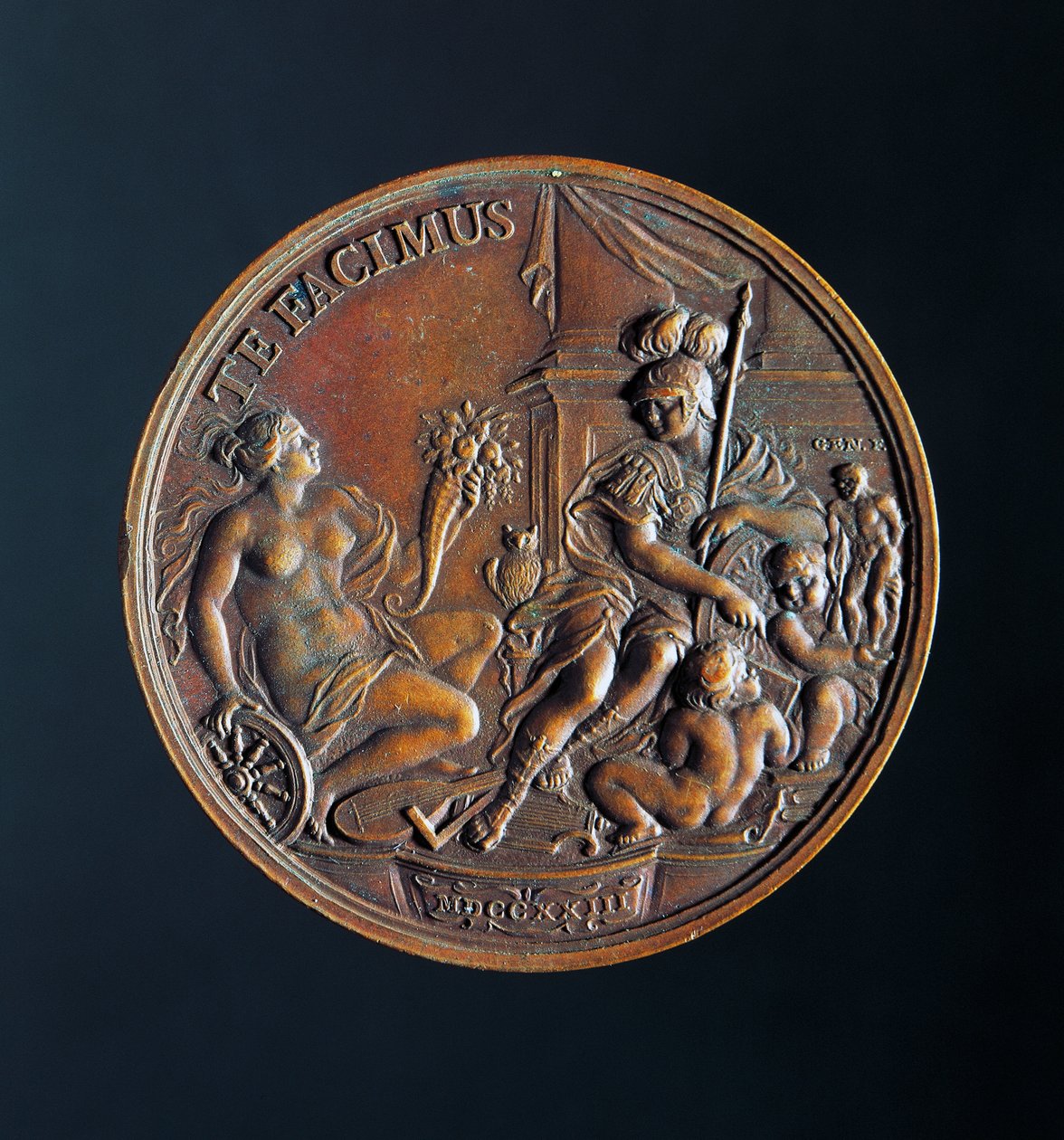 Medali ya Doge Alvise III Sebastiano Mocenigo (1662-1732) swed av Benjamin Baud