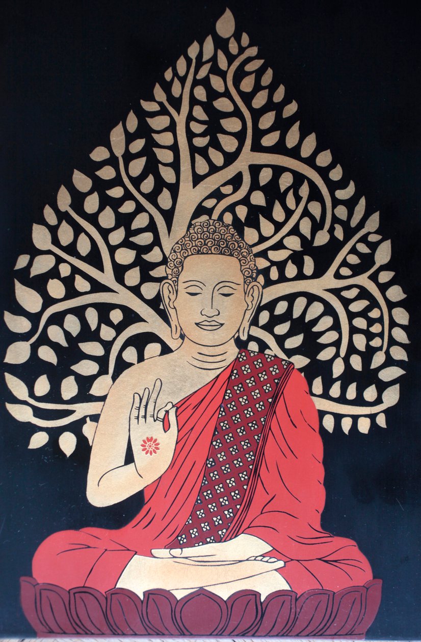Mediterar Buddha Paris Frankrike av Unbekannt