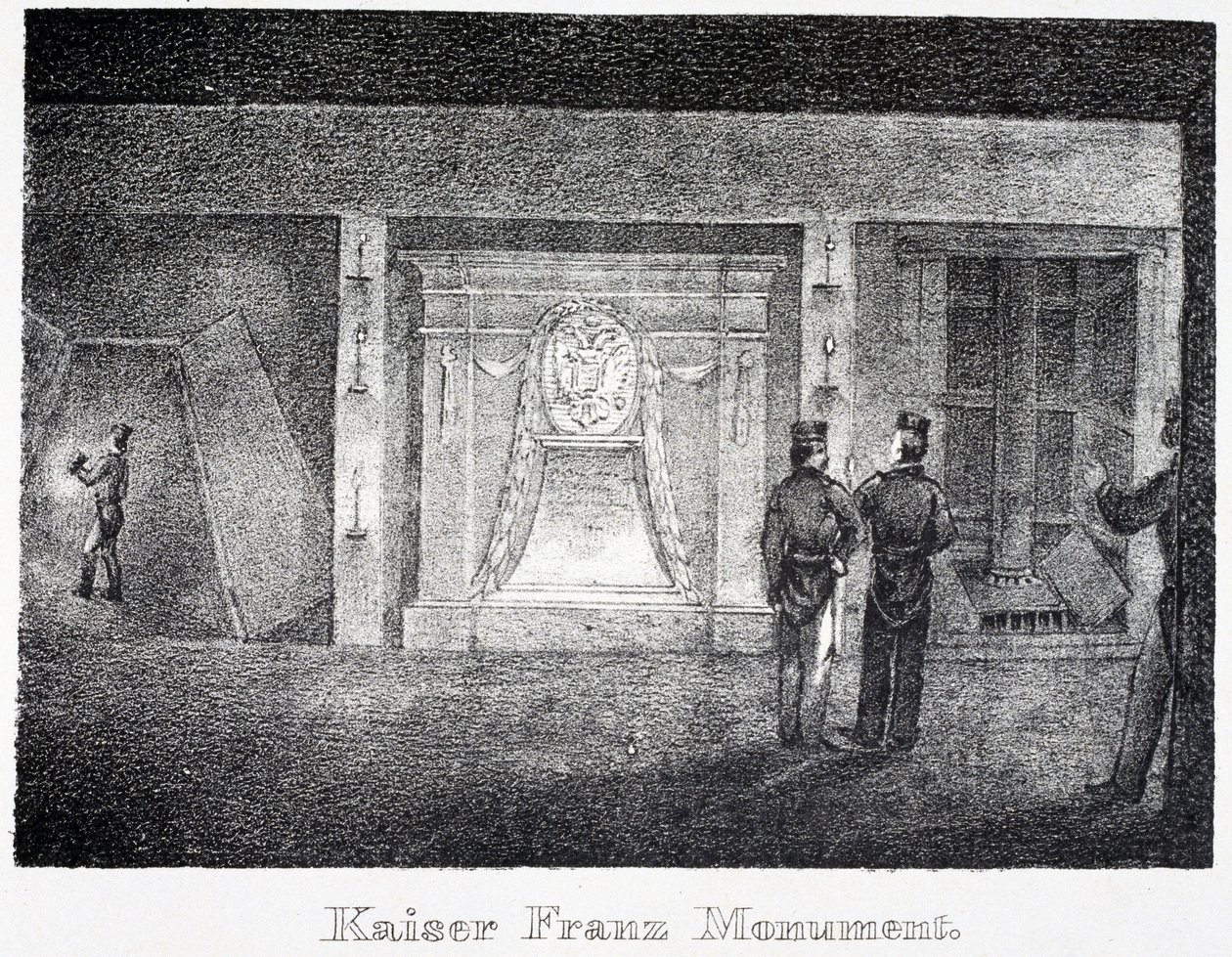 Saltgruva: Underjordiskt monument till Kaiser Franz, vid ingången till gruvan, i Durrnburg, Österrike av Unbekannt