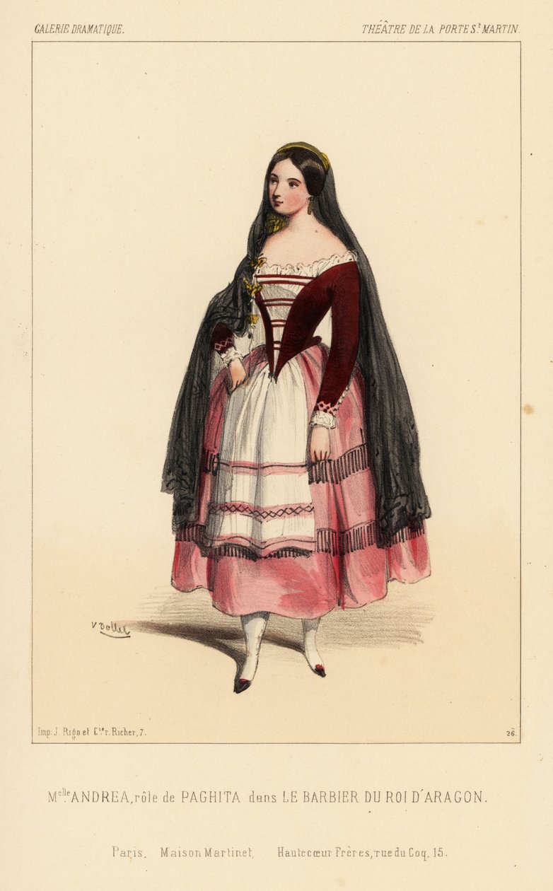 Fröken Andrea och Paghita i Le Barbier du Roi d
