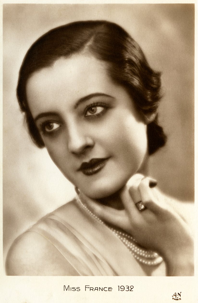 Miss France 1932 (vykort) av Unbekannt