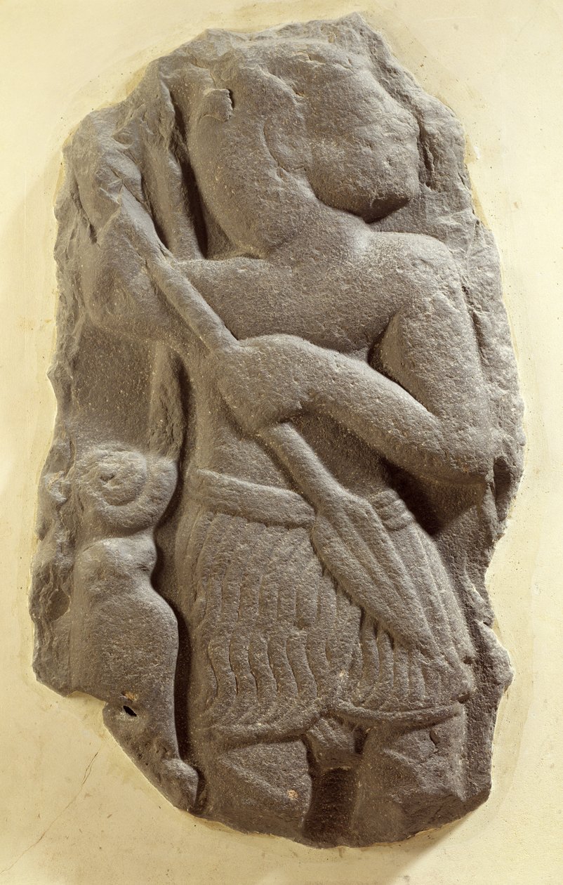 Moabitisk stormgud, Shihans gamla land Moab, ca 1100 f.Kr. (basalt) av Unbekannt