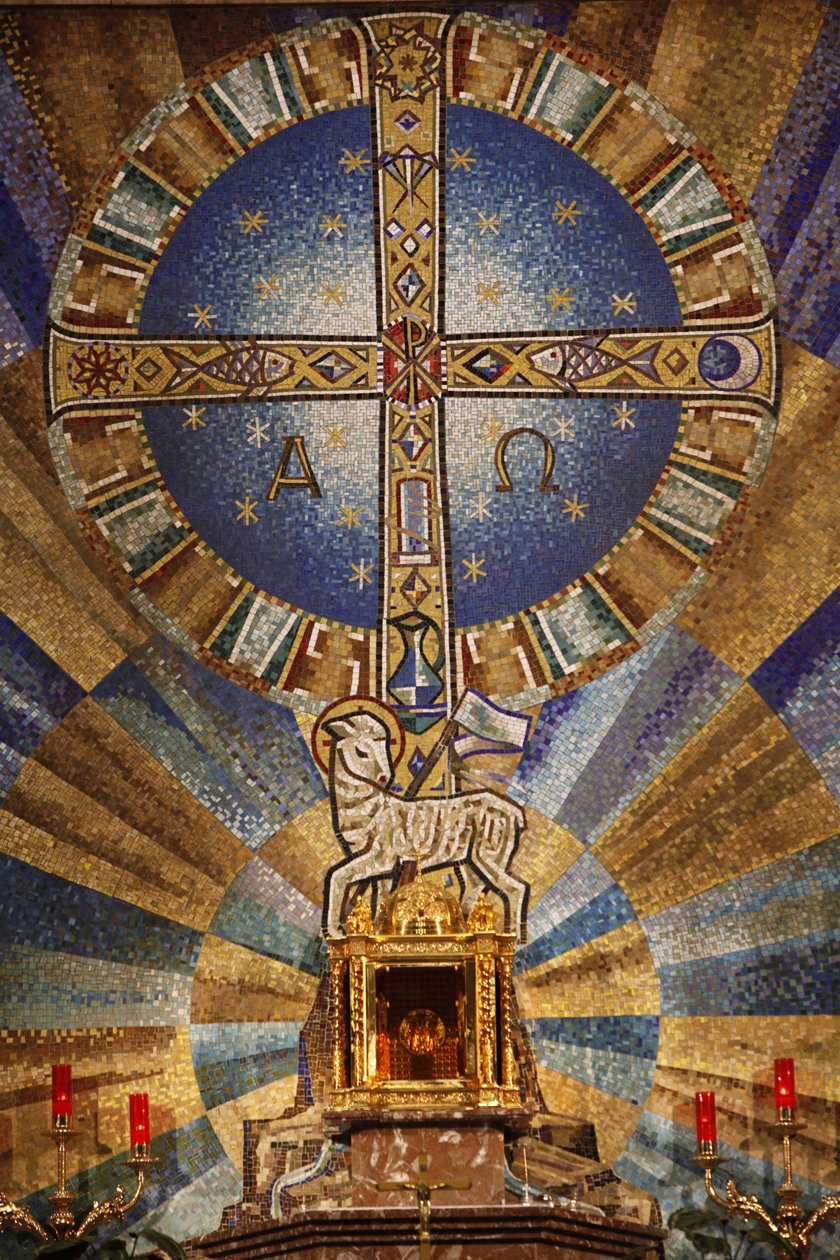 Mosaik i basilikan av Jesus av Medinaceli Madrid Spanien av Unbekannt