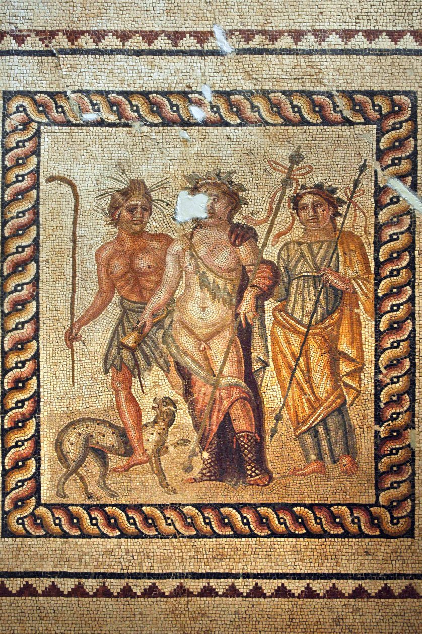 Mosaik av Dionysos från Antakya, Turkiet av Unbekannt