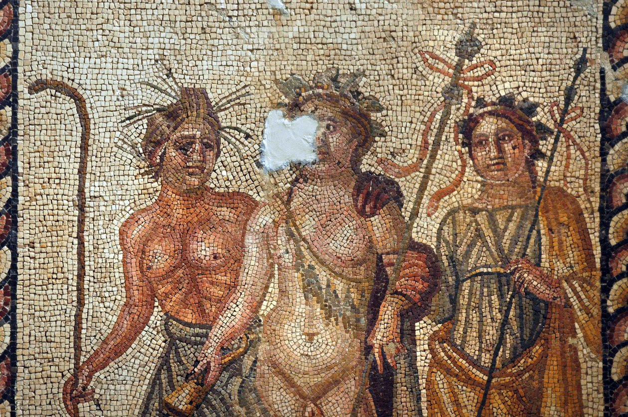Mosaik av Dionysos från Antakya, Turkiet av Unbekannt