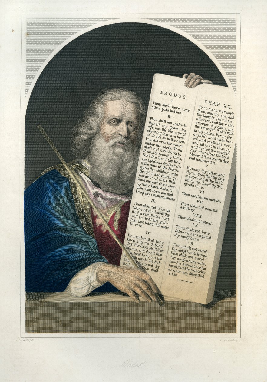 Moses och de tio budorden - Bibeln av Unbekannter Künstler