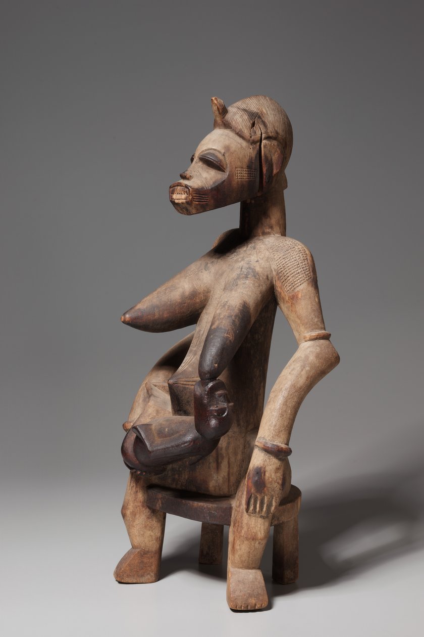 Mor-och-barn-figur, 1800-1900-tal av Unbekannt