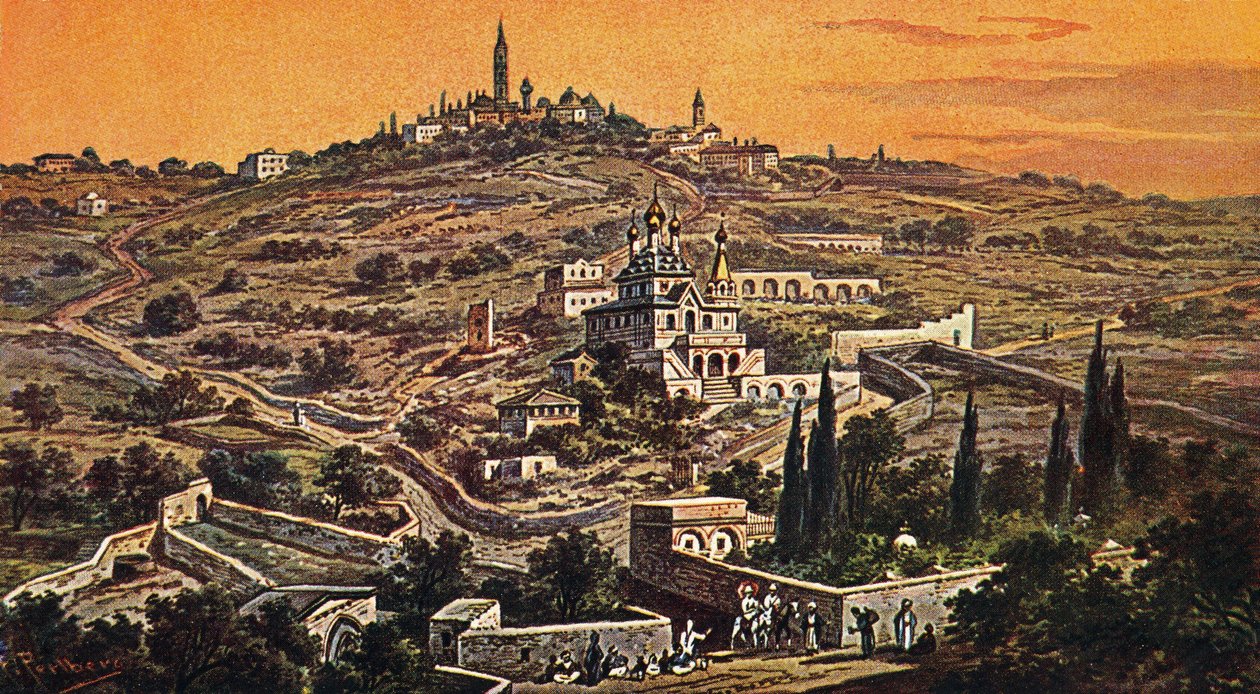 Olivberget, Jerusalem - Bibeln av Unbekannter Künstler