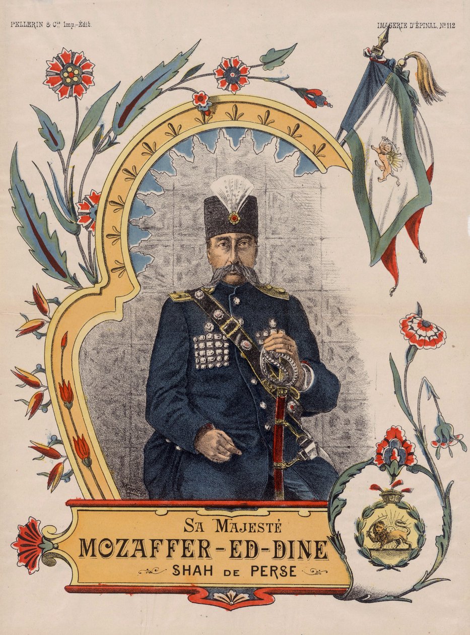 Mozzafar-al-Din Shah ow Mozzaffaredin Shah - Muzaffar ad-din Shah Qajar av Unbekannt