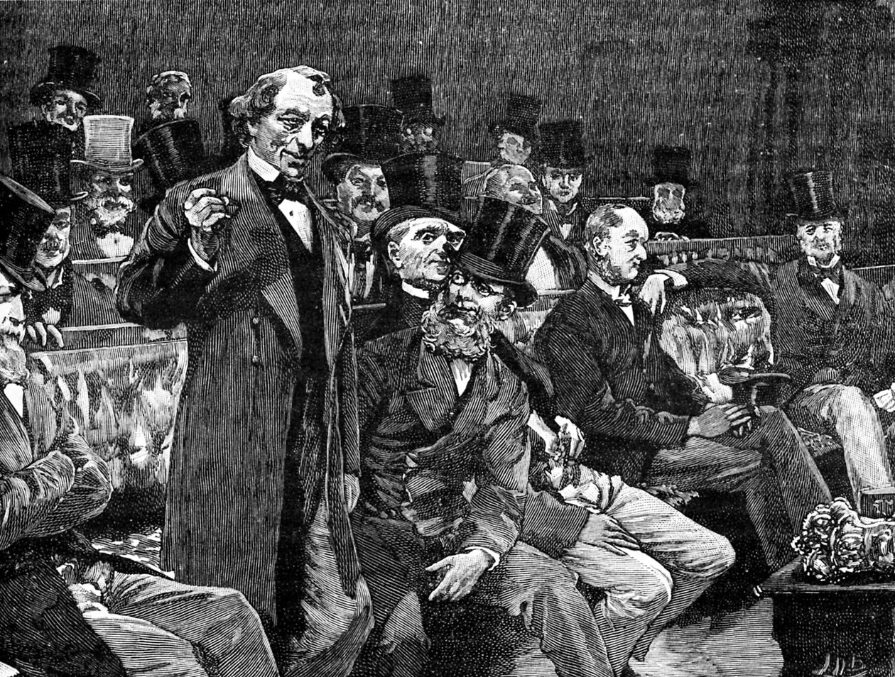 Mr Disraeli i underhuset av Unbekannter Künstler