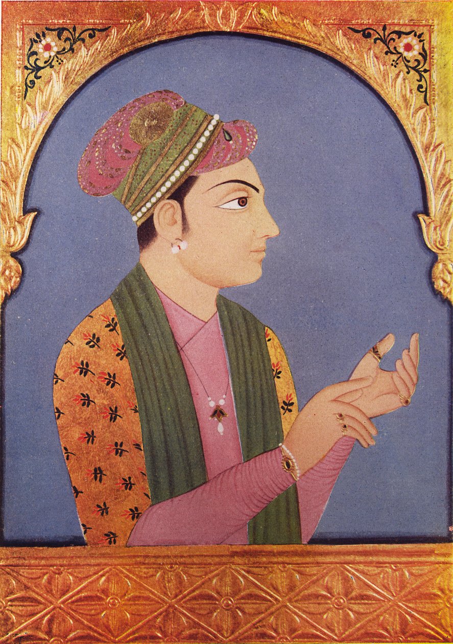 Muhammad Zafar Khan 1700-talet ; Muhammad Zafar Khan alias Safadar Khan Babi ; son till Sher Khan Babi ; Junagadh ; Gujarat ; Indien av Unbekannter Künstler
