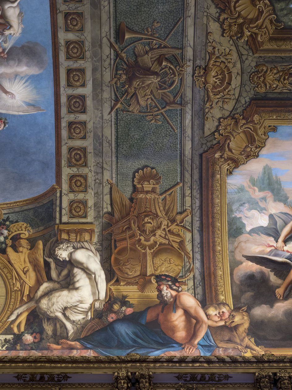 Mytologiska figurer. Målad dekor av Francois Perrier (1594-1649) av Unbekannt