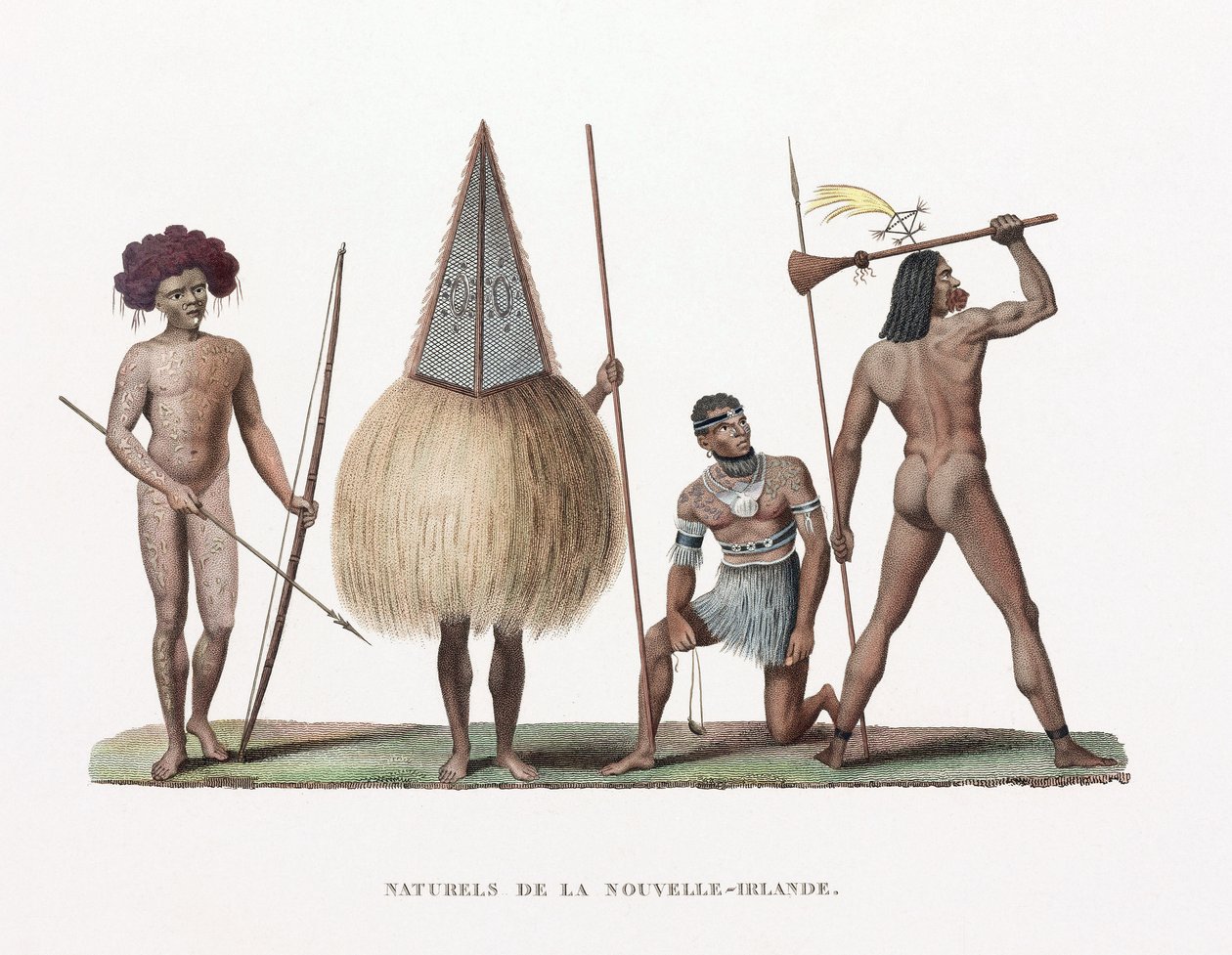 "Infödda" i Nya Irland (nu Papua Nya Guinea) av Unbekannt