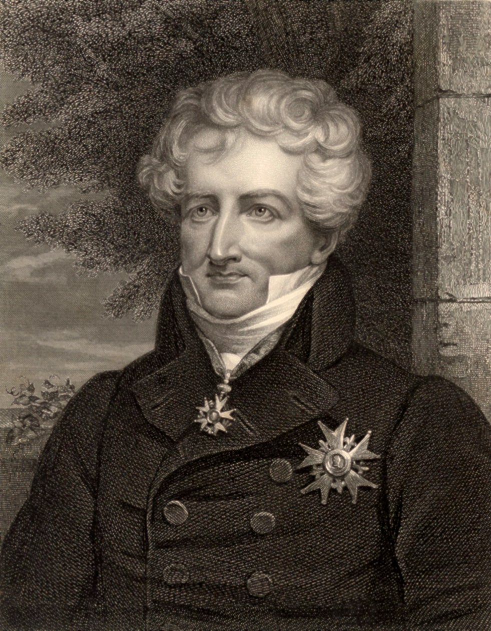 Naturforskare Georges Cuvier, Paris, Frankrike, ca 1810 (s/v foto) av Unbekannt