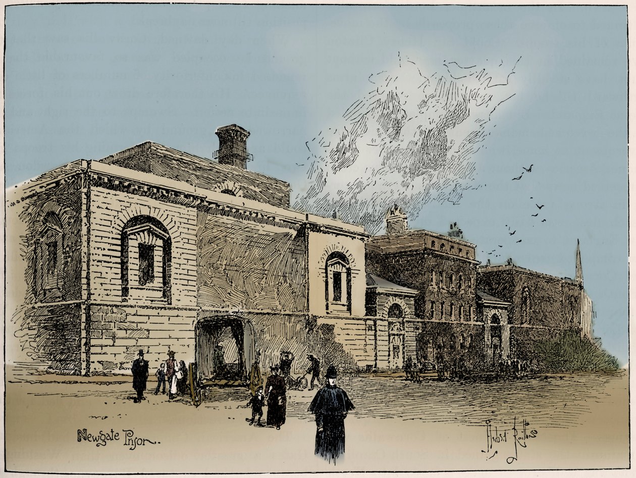 Newgate fängelse, London av Unbekannter Künstler