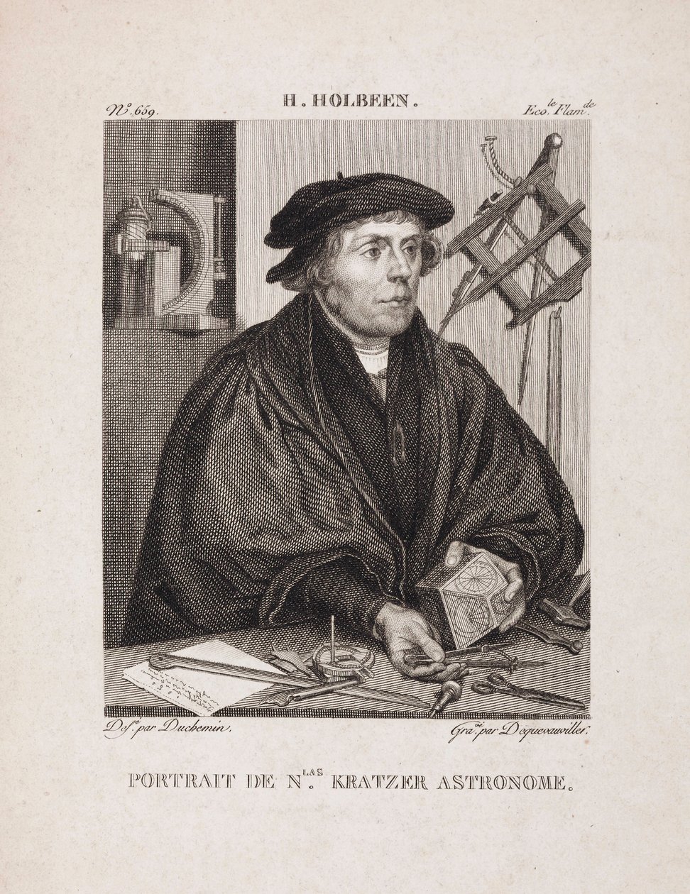 Nicholas Kratzer, tysk astronom, ca 1528 av Unbekannt