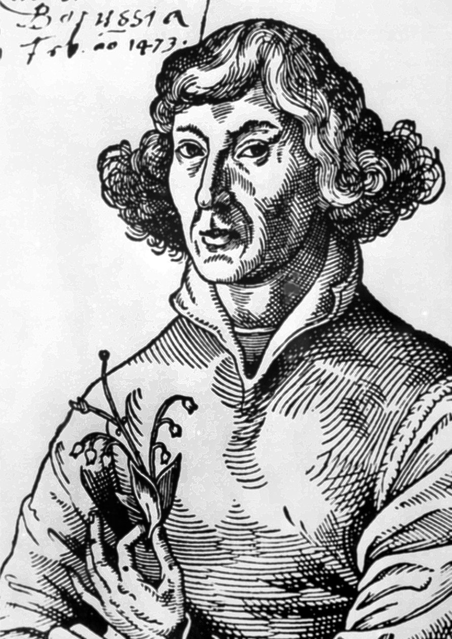 Nicolas Copernicus (1473-1543) polsk astronom (gravyr) av Unbekannter Künstler