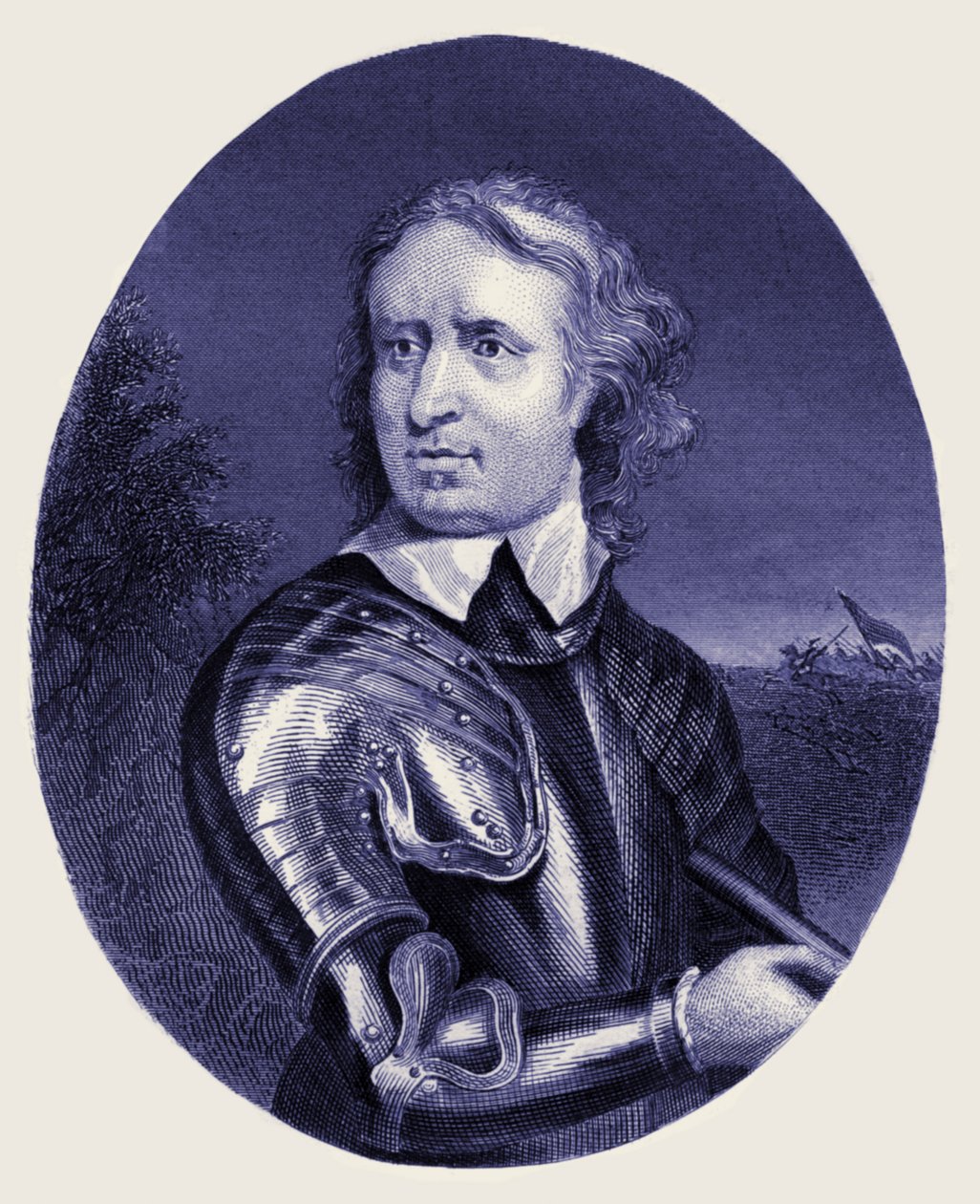 Oliver Cromwell av Unbekannter Künstler