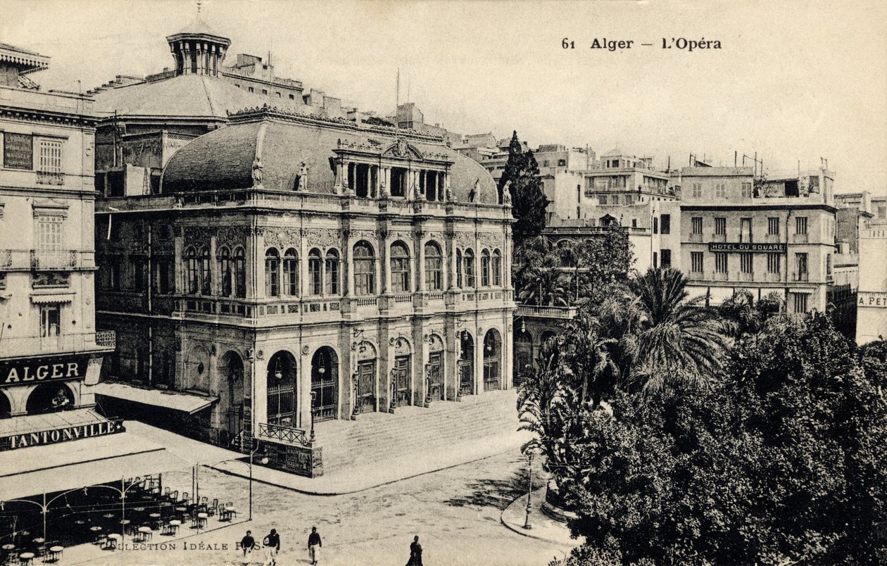 Operahus i Alger, slutet av 1800-talet (vykort) av Unbekannter Künstler