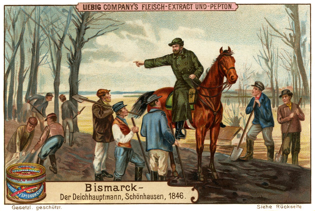 Otto von Bismarck som vallmästare 1846 av Unbekannter Künstler