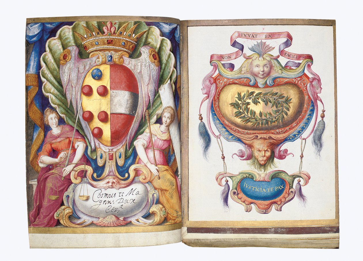 Sidor från albumet Amicorum av Philipp Hainhofer, 1596-1633 av Unbekannt