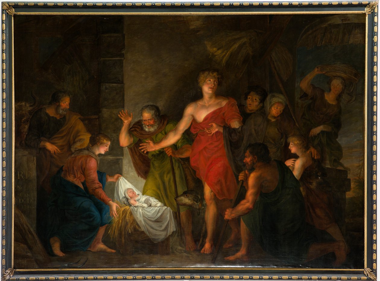 Församlingskyrka (Saint Salvator Parish Church). Interiör. Målning. av Unbekannter Künstler