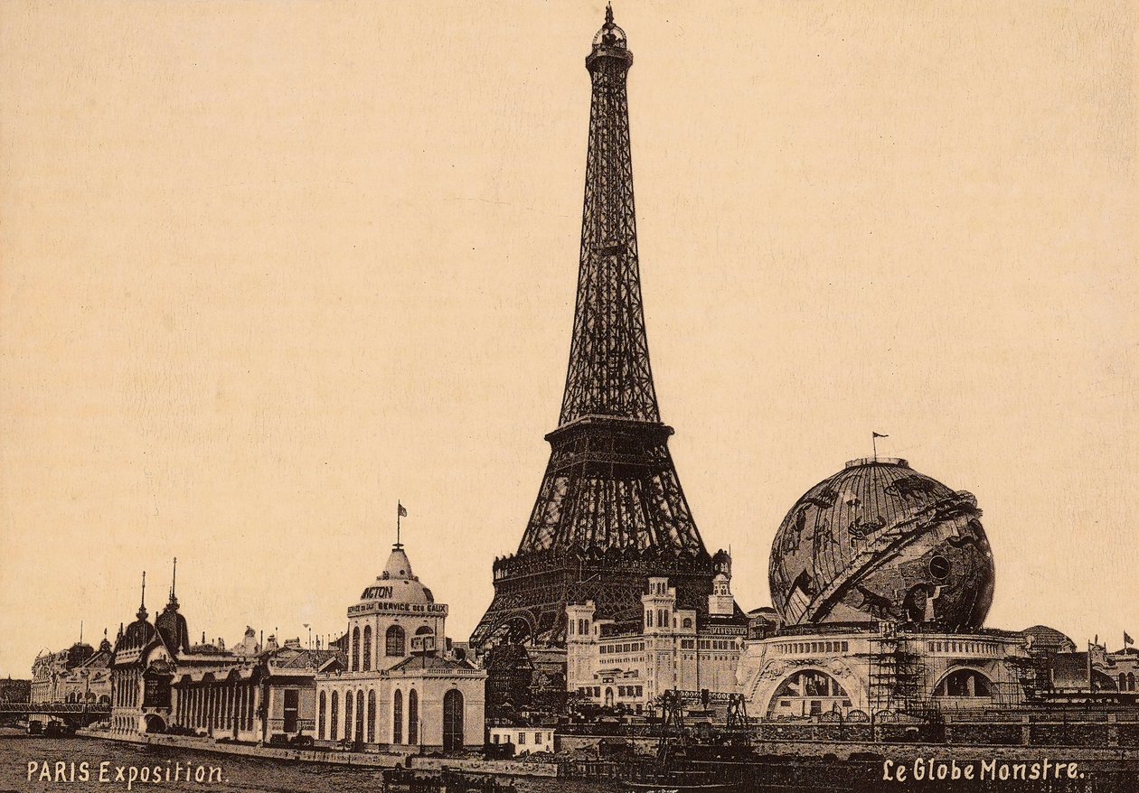 Paviljonger i samband med världsutställningen i Paris 1900 av Unbekannter Künstler