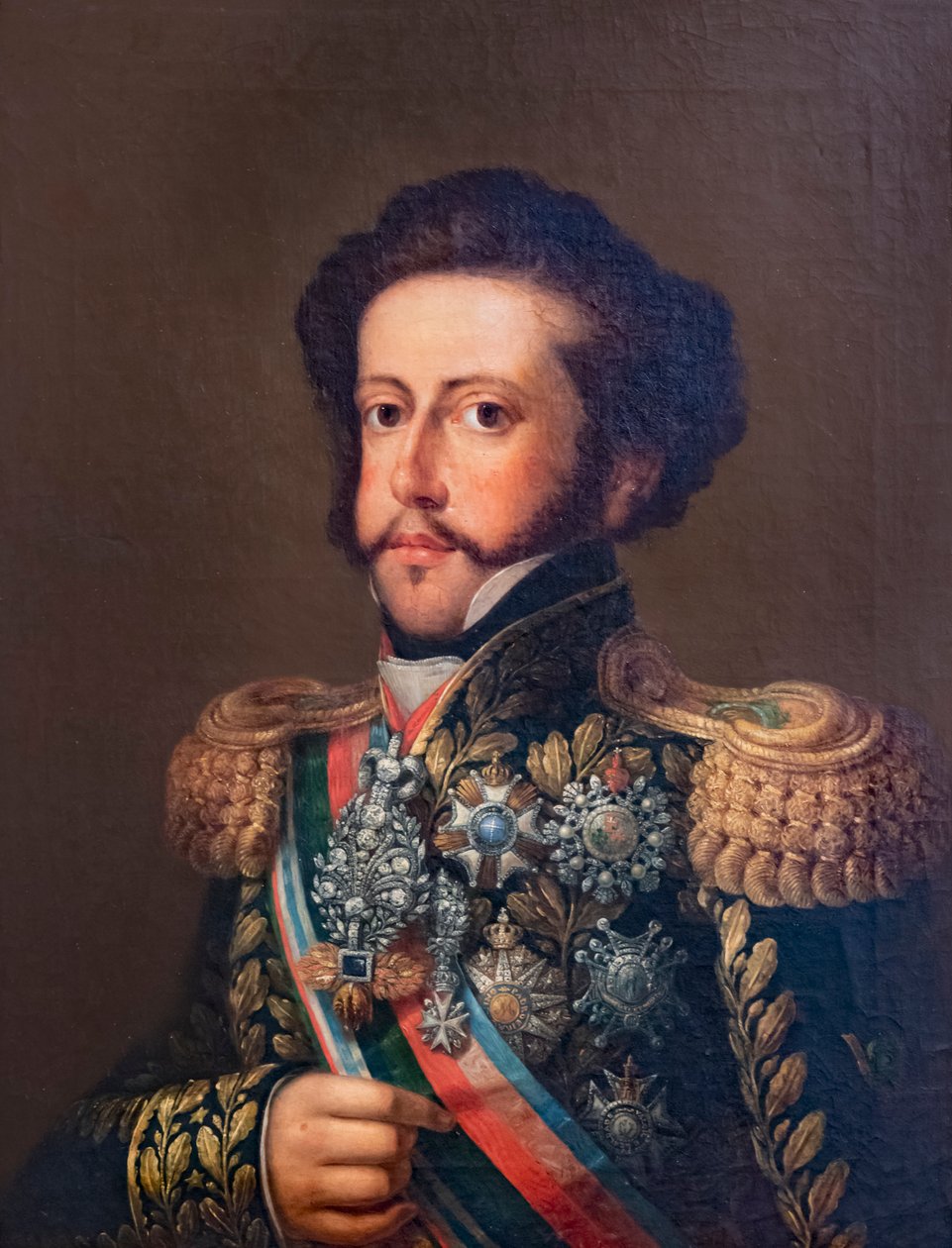 Pedro I av Brasilien och IV av Portugal. Porträtt. av Alec Hunter