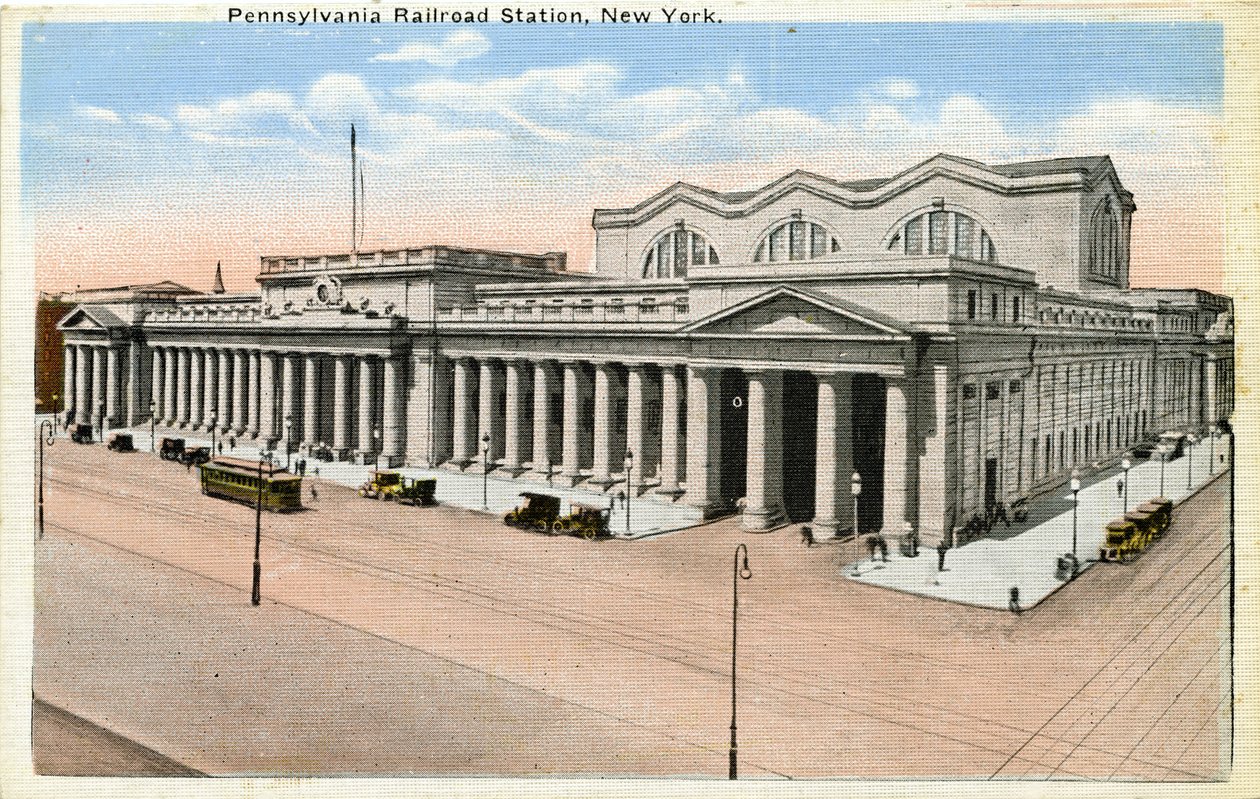 Pennsylvania Railroad Station, New York av Unbekannter Künstler
