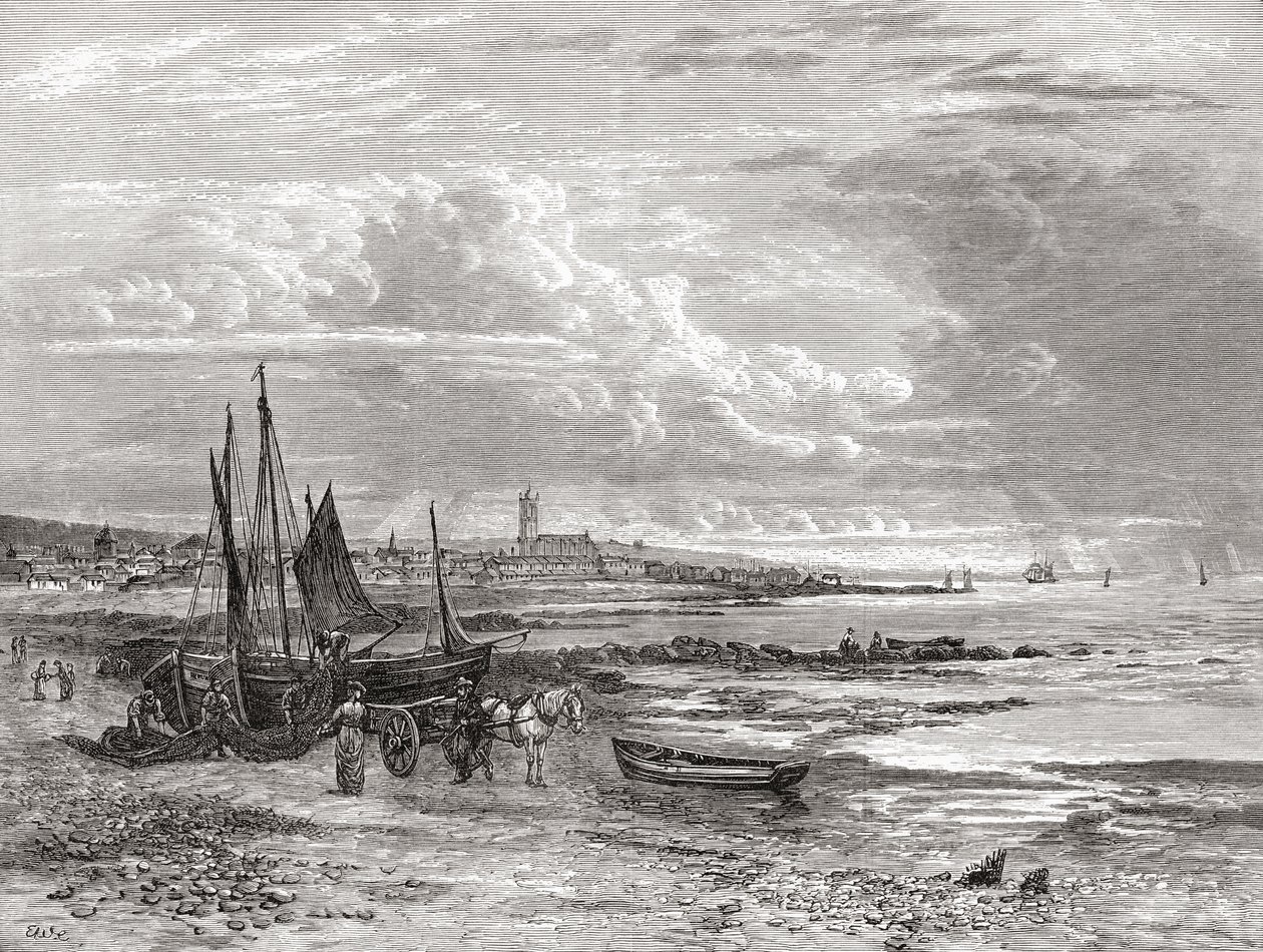 Penzance, Cornwall, England i slutet av 1800-talet, från Our Own Country publicerad 1898 av Unbekannt