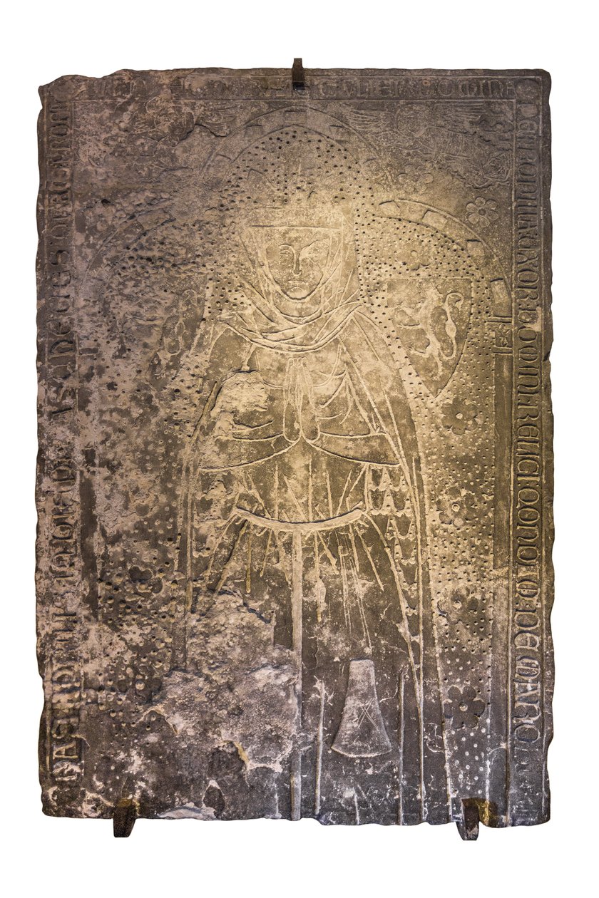 Petronille gravsten, hustru till riddaren Reli de Mareuil, dog ca. 1280 (Gravsten) Cistercienserklostret Royaumont (klostret) 1228-1235 Asnieres-sur-Oise (Asnieres sur Oise), Val-d