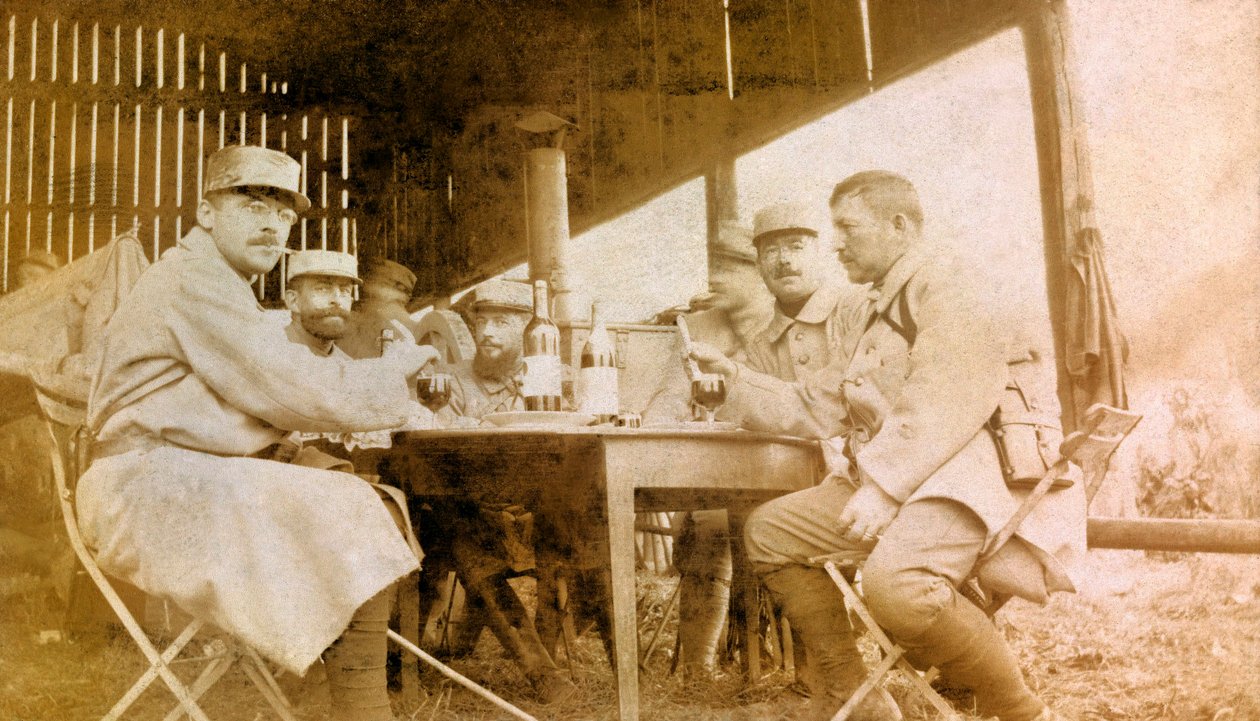 Fotografi från ett personligt album av en infanterilöjtnant under första världskrigets första månader av Unbekannt