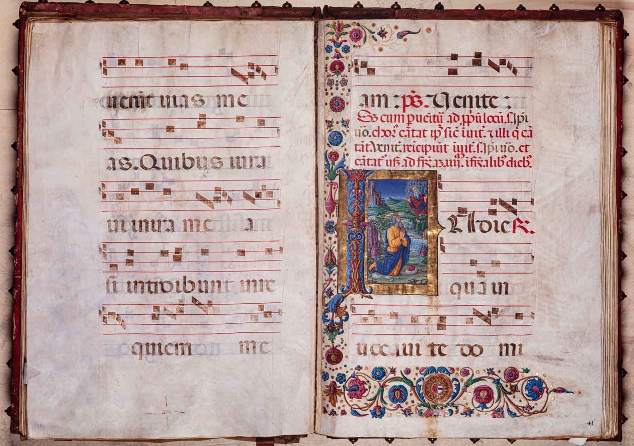 Piccolomini bibliotek: Körbok, torsk. 7.G, ff. 40v-41r med "Jeremiah