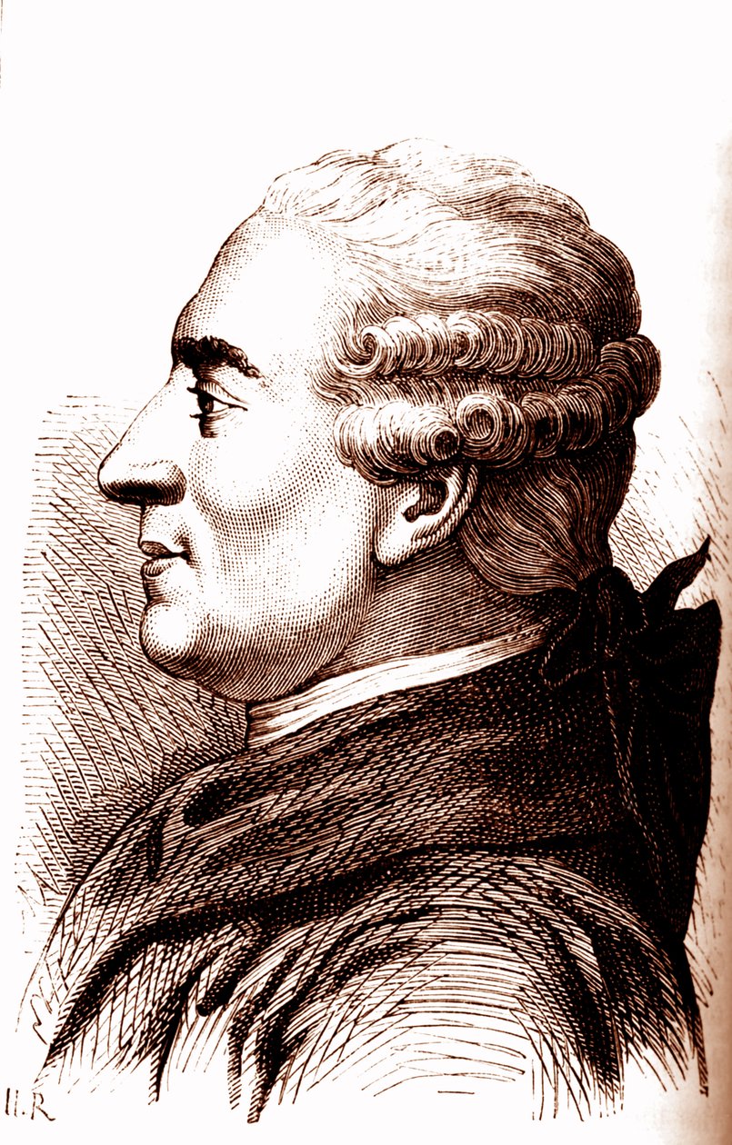 Pierre Augustin Caron de Beaumarchais av Unbekannter Künstler