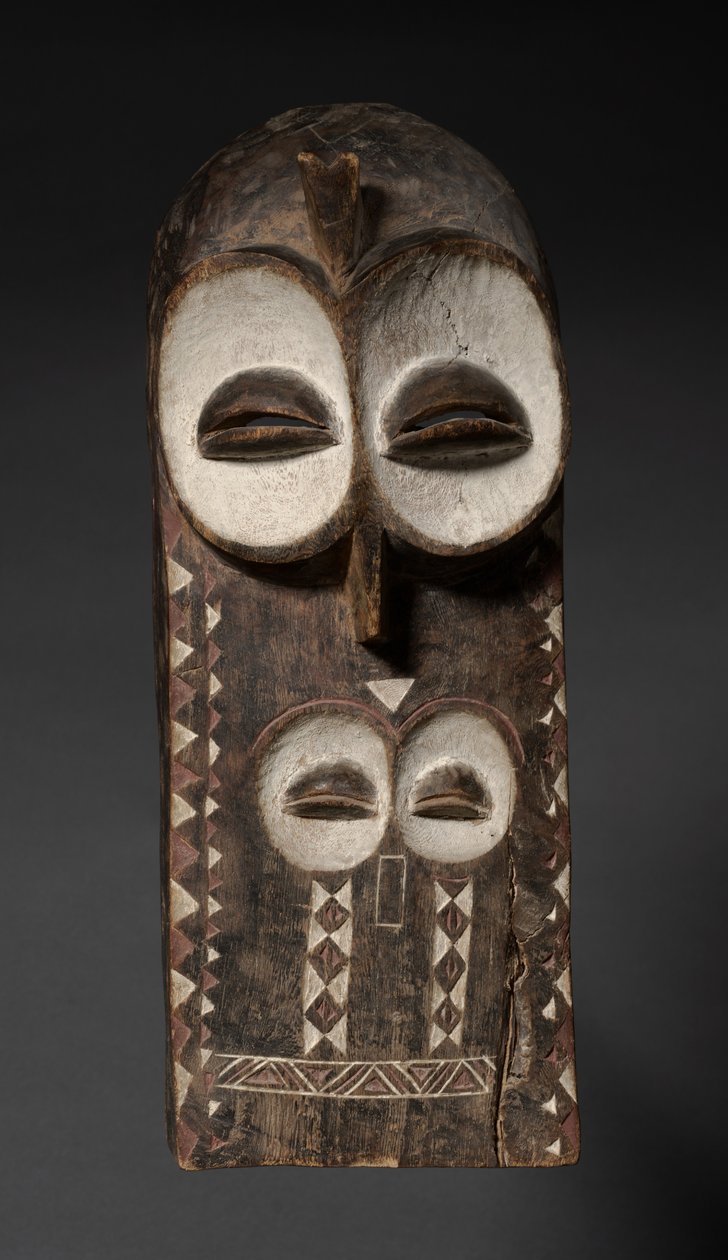 Plankmask, möjligen tidigt 1900-tal av Unbekannt