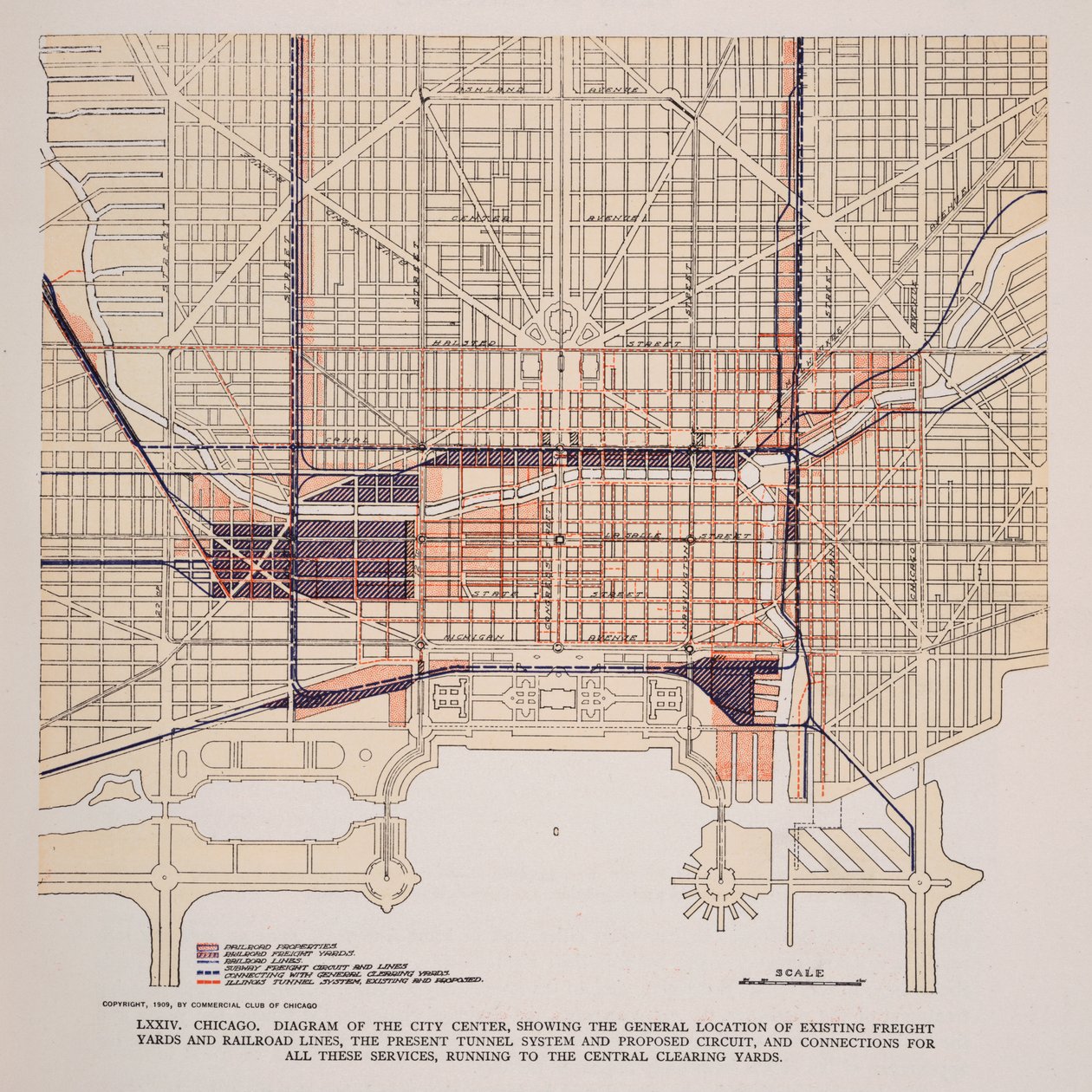 Plåt LXXIV från Plan of Chicago av Unbekannt