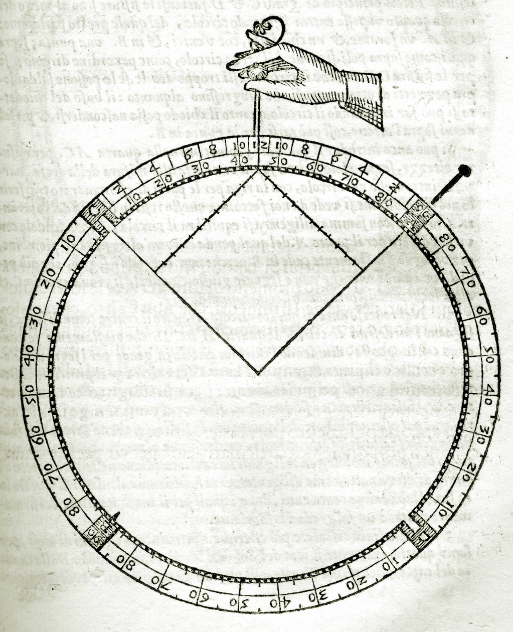 Plansch från "Armonia Astronomica et Geometrica, quattro trattati ne 