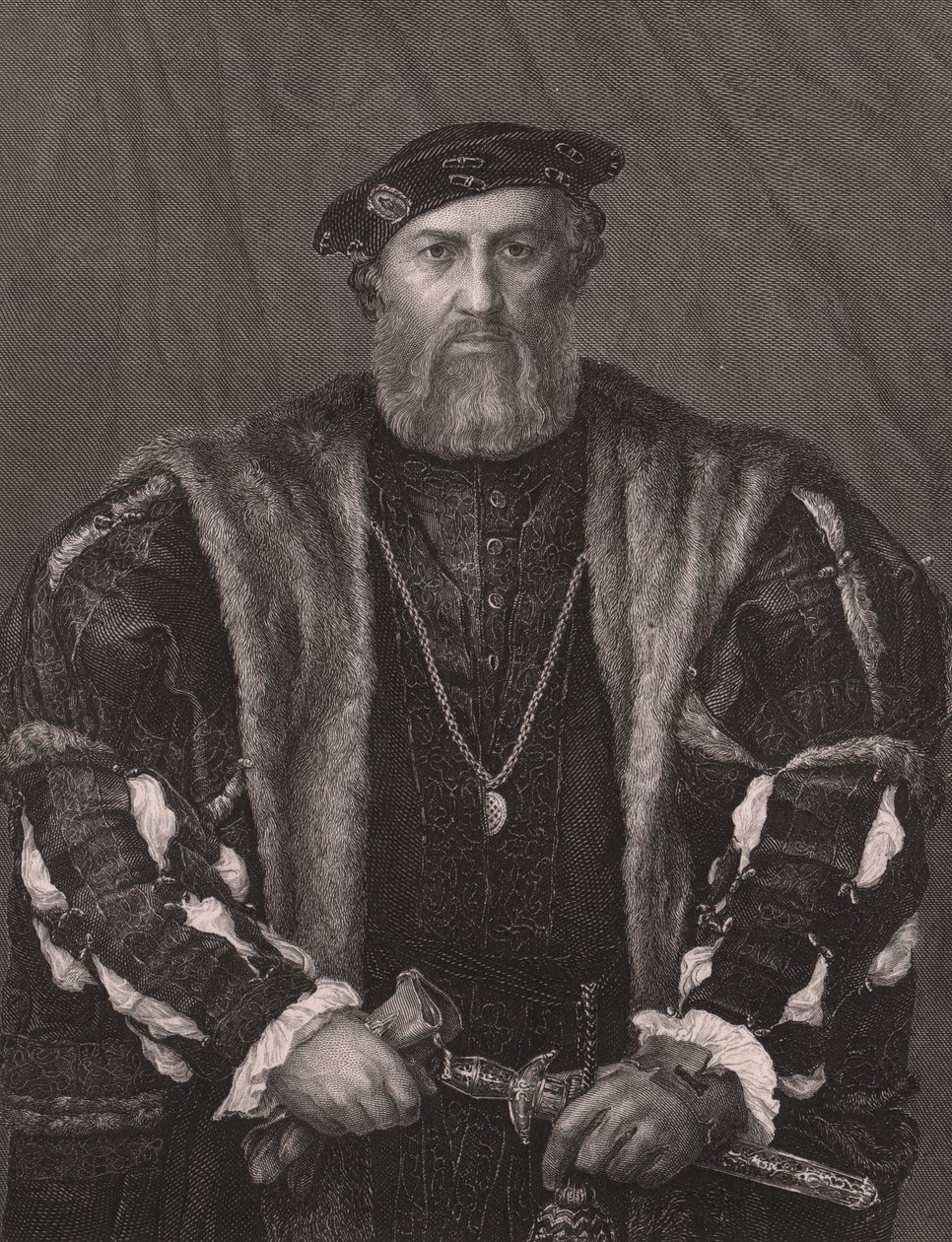 Porträtt av Charles de Solier, Comte de Morette, från Paynes Royal Dresden Gallery, av Albert Henry Payne, A H Payne Dresden & Leipzig Publisher, c.1840 (gravyr) av William M. Timlin