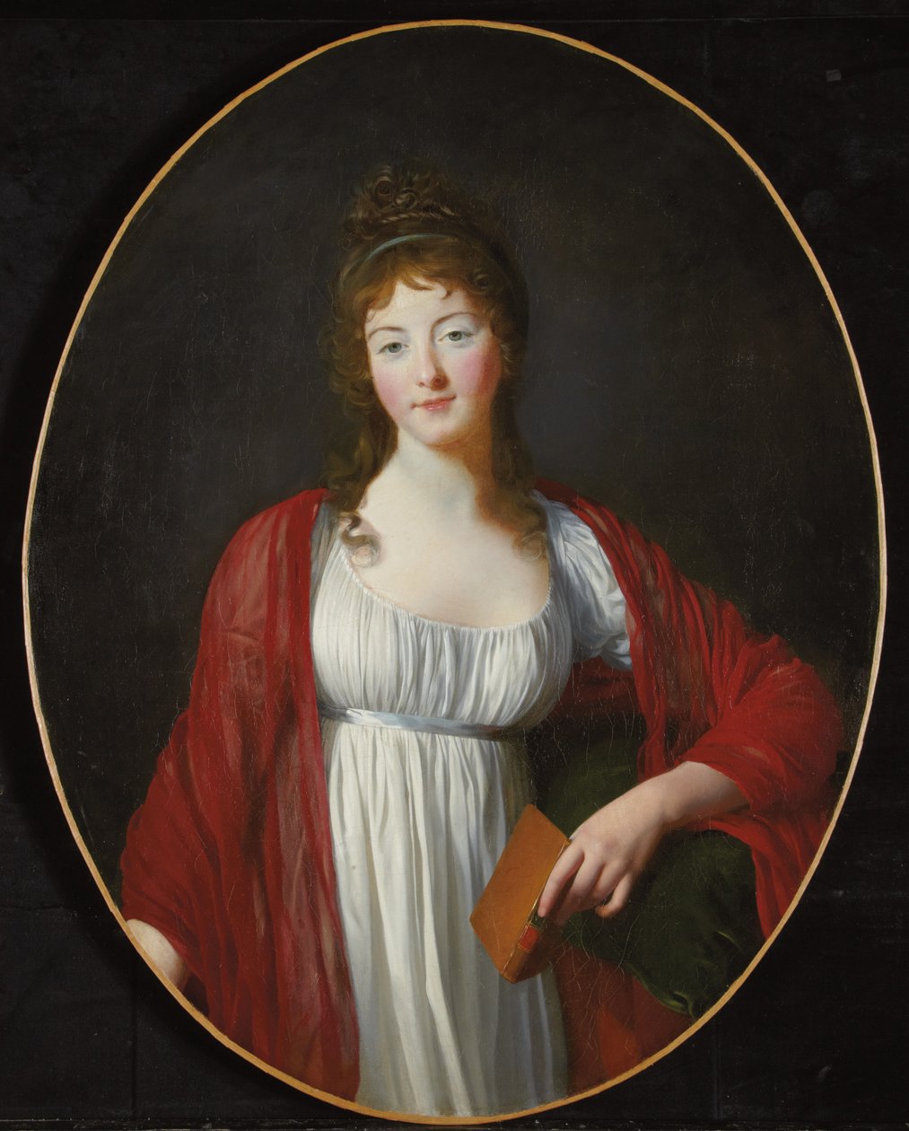 Porträtt av Diane de Simiane, ca 1800 av Unbekannt