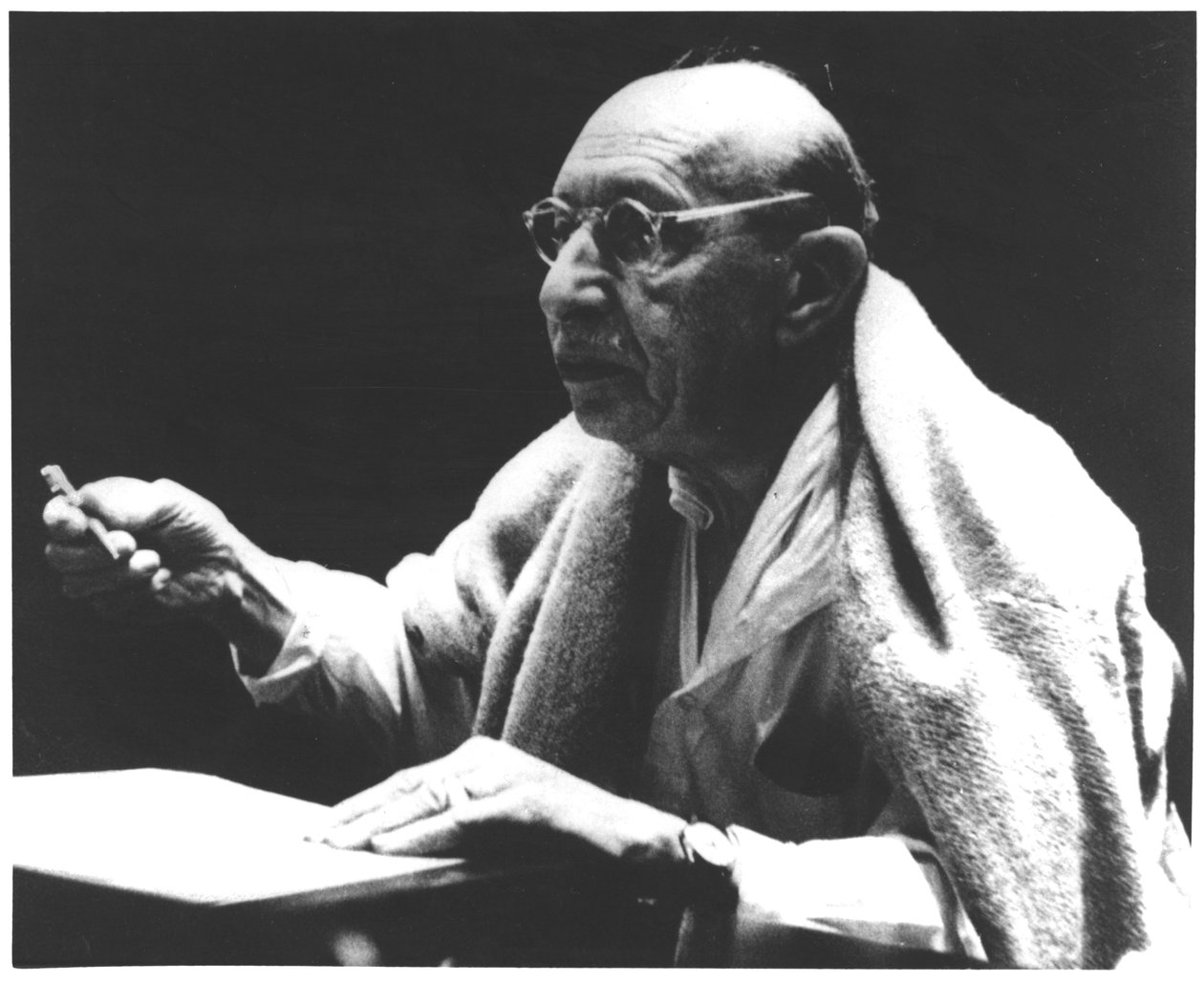 Porträtt av Igor Stravinsky (foto) av Unbekannt