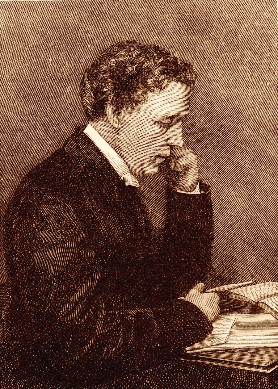 Porträtt av Lewis Carroll av Unbekannter Künstler