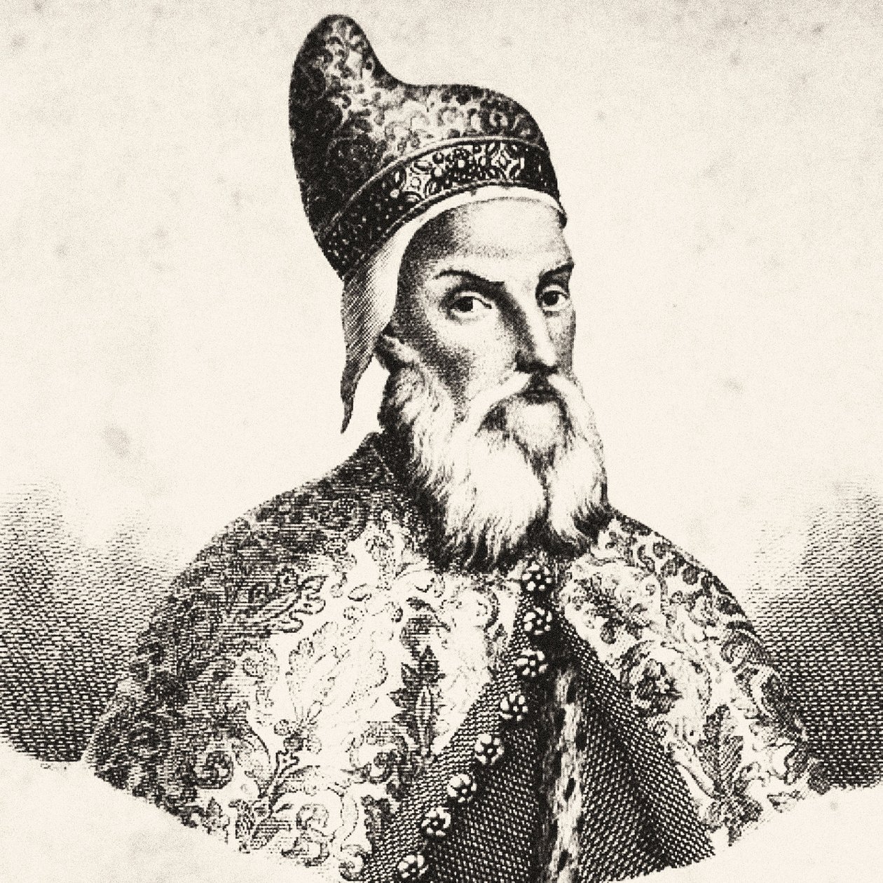 Porträtt av Pasquale Cicogna (litho) av Unbekannt