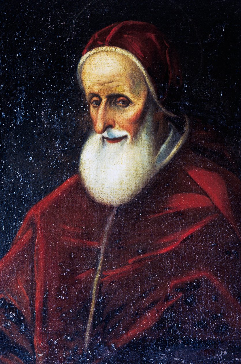 Porträtt av påven Pius V (Bosco Marengo av Benjamin Baud