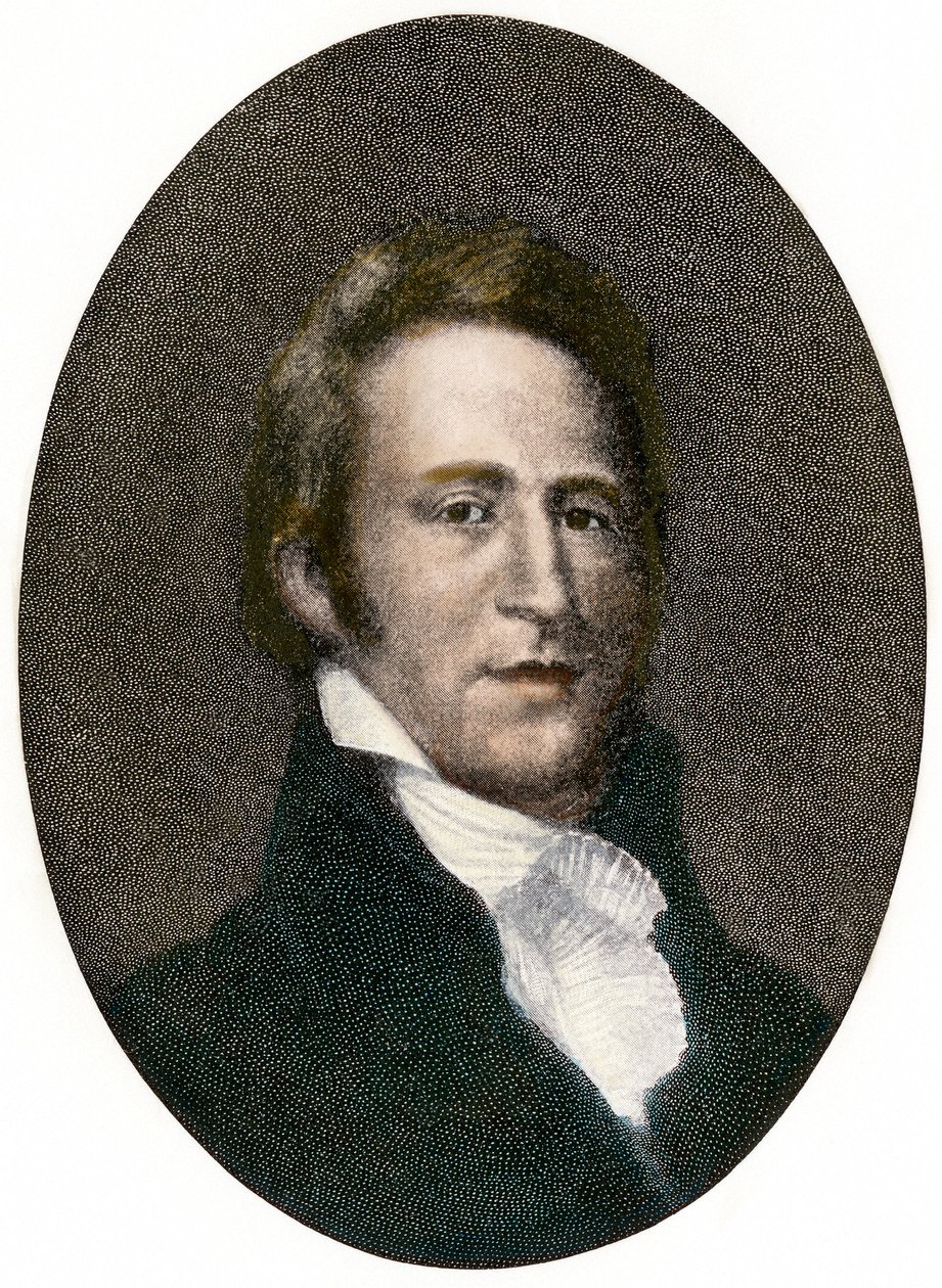 Porträtt av William Clark (1770 - 1838), amerikansk upptäcktsresande. av Unbekannter Künstler