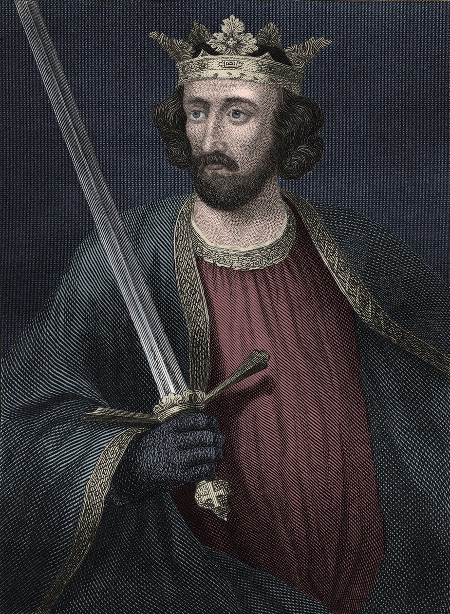 Porträtt av kungen av England Edward I (tryck) av Unbekannter Künstler