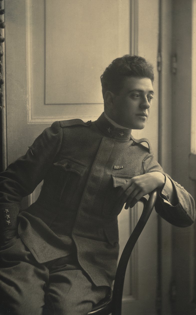 Porträtt av advokaten Domenico Fiore i militäruniform av Unbekannt