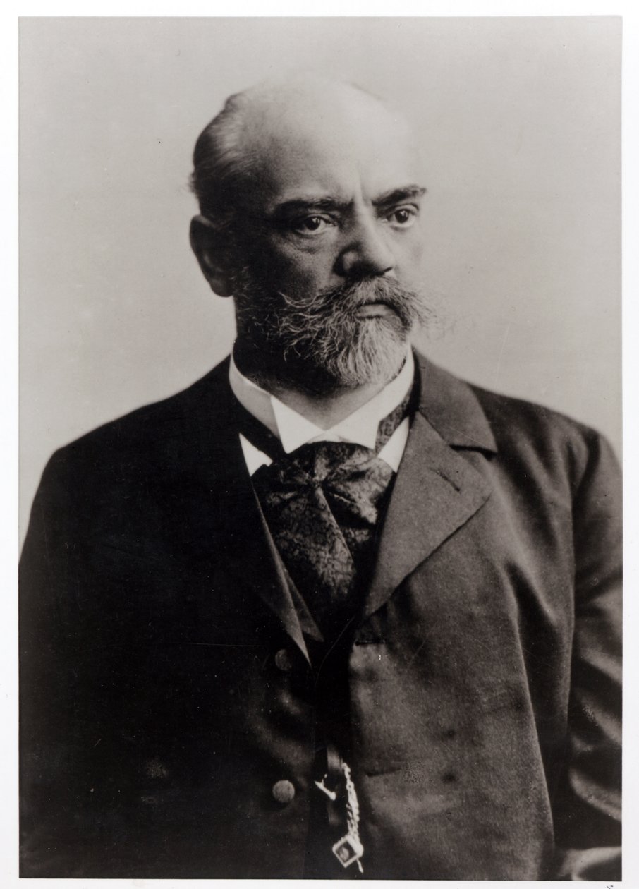 Porträttfotografi av Antonin Dvorak (1841-1904) tjeckisk kompositör (s/v foto) av Unbekannt