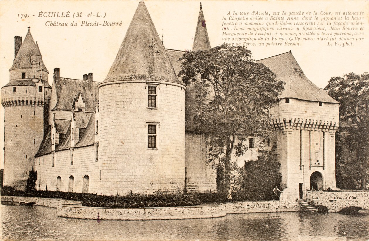 Vykort / Chateau de Plessis Bourre / Ecuille / Maine et Loire / Pays de Loire / Frankrike av William M. Timlin